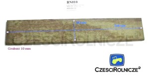 ŁOPATKA TEKSTOLITOWA  340*60.0*10  E12 EL100          4050990121