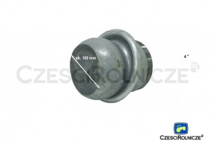 WŁOSKI  4"  ZŁĄCZE MĘSKIE  -  RURA Z GWINTEM  4"~M114 MM