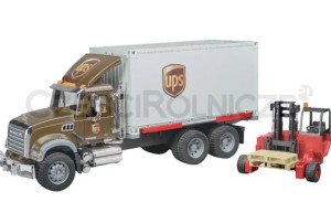 BRUDER 02828  MACK Granite z kontenerem UPS