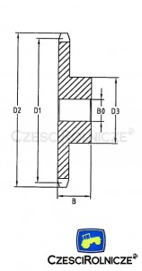 KOŁO ŁAŃCUCHOWE  5/8" 10B-1  Z-33