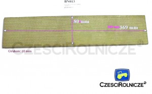 ŁOPATKA TEKSTOLITOWA  369*80*10  EN 6  4050990135