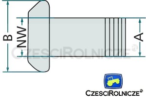 PERROT 4"  ZŁĄCZE  MĘSKIE  -  GWINT 4"~ M114 MM    DŁ-210 MM