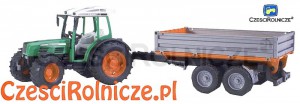 BRUDER 02104  Ciągnik Fendt 209 S z przyczepą