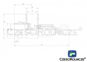 ZAWÓR BEZPIECZEŃSTWA  0,3- 1,5  BAR   Z PRZYŁĄCZEM DO WĘŻA fi -65 mm   Gwint  2 1/2"